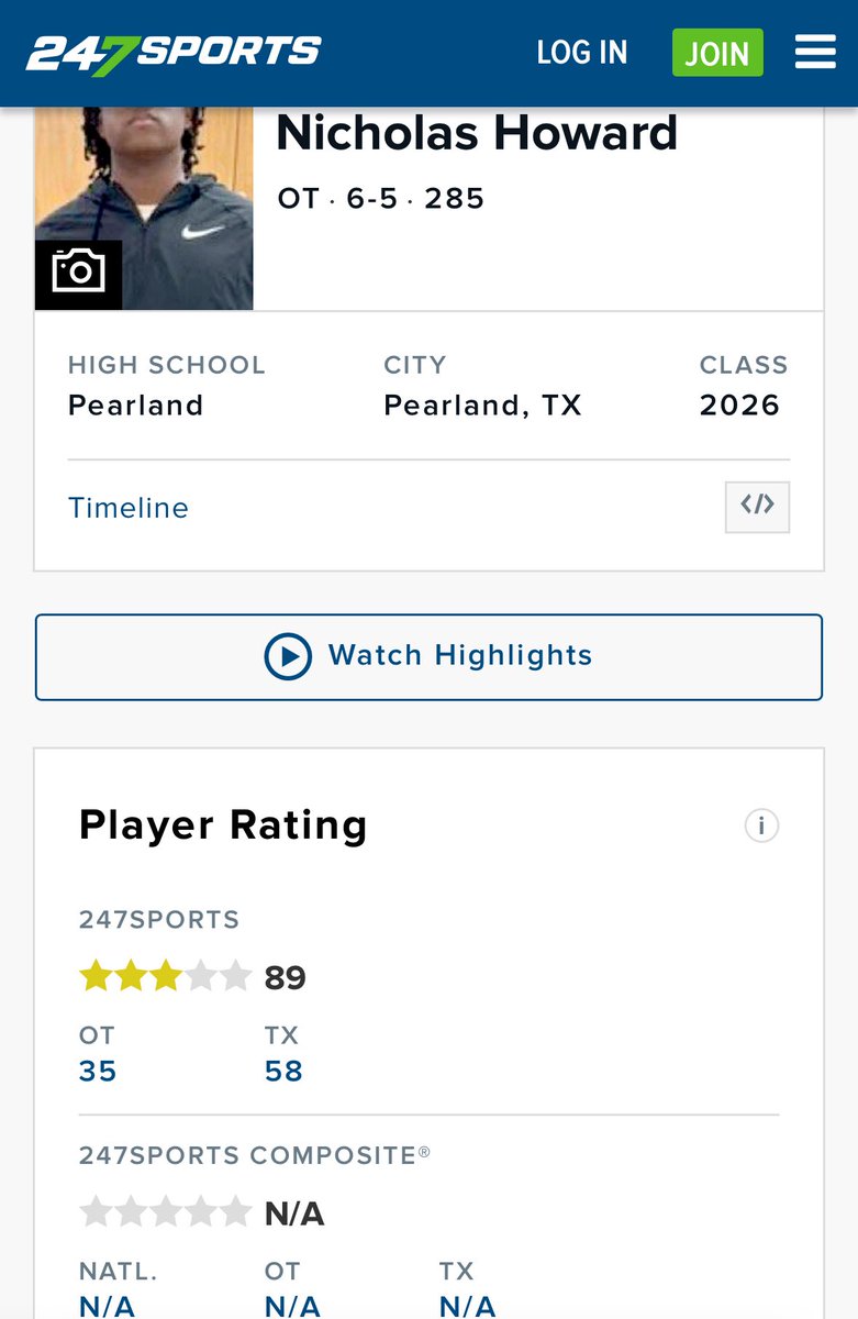 #BLESSED to be ranked a 3-star player by <a href="/247Sports/">247Sports</a>!! Only up from here