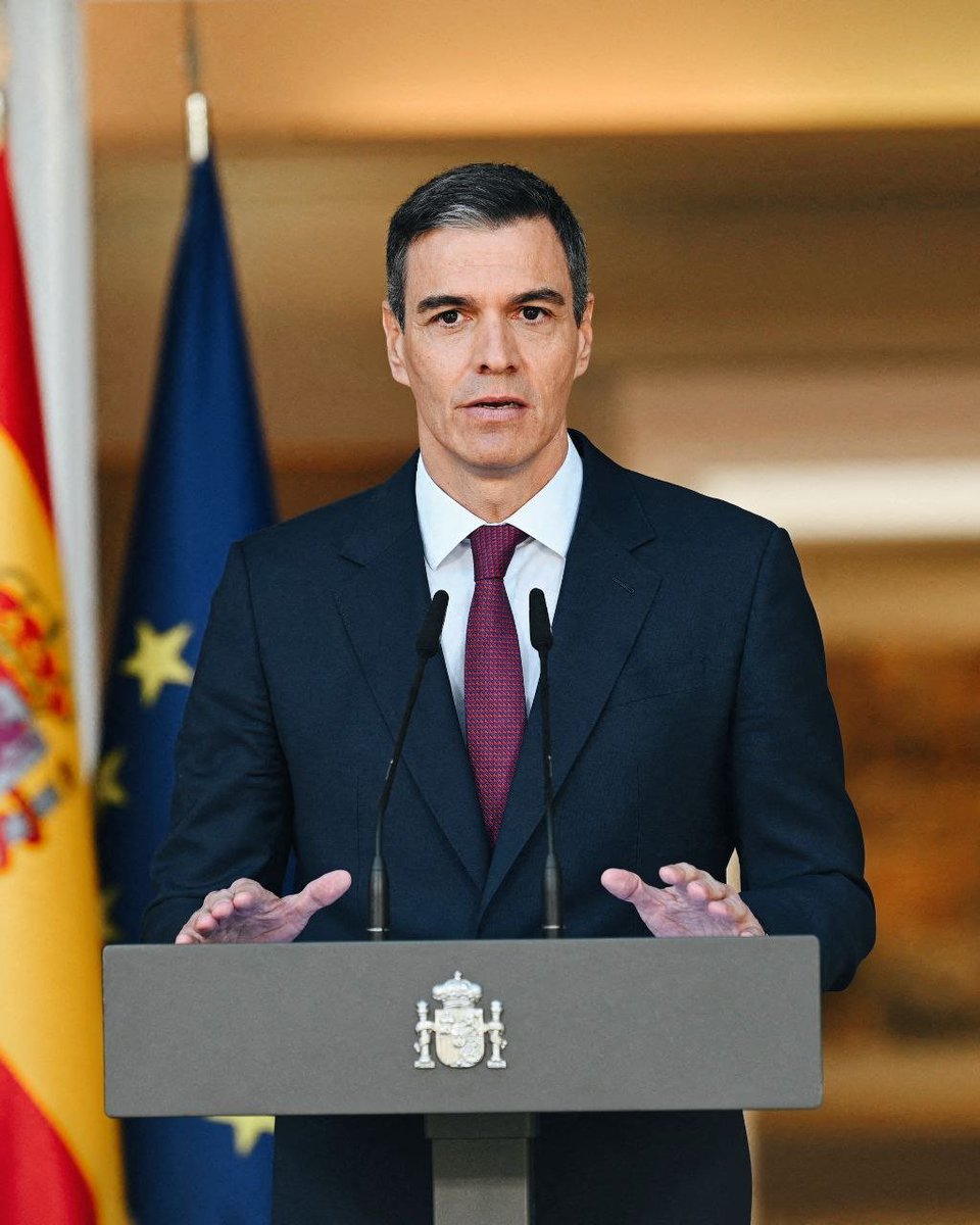 🇪🇸🇮🇱🇪🇺 Perdana Menteri Spanyol Sanchez meminta semua negara Uni Eropa untuk menangguhkan perjanjian kemitraan dengan Israel dan MELARANG ekspor senjata ke negara itu - JNS

Perdana Menteri Spanyol Pedro Sánchez meminta Presiden Komisi Eropa Ursula von der Leyen untuk meningkatkan