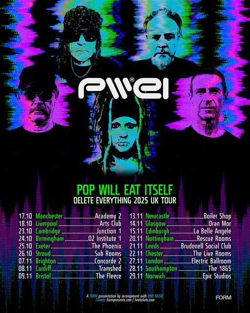 Stereoboard (@stereoboard) on Twitter photo Pop Will Eat Itself (<a href="/pweiofficial/">Pop Will Eat Itself</a>) have announced the Delete Everything Tour, which hits the UK this autumn!
Grab your tickets now 👉 tinyurl.com/4raemp74 Pop Will Eat Itself (<a href="/pweiofficial/">Pop Will Eat Itself</a>) have announced the Delete Everything Tour, which hits the UK this autumn!
Grab your tickets now 👉 tinyurl.com/4raemp74