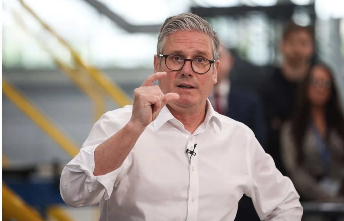 Starmer “Nigel Farage can’t be trusted” 🥴
Starmer on trust. 👇

• 12 years of fishing rights just given to the EU
• Chagos sovereignty, oh, &amp; a £30bn bill 
• Winter fuel allowance
• WASPI women
• No taxes for working people £25billion of national insurance (NI) in the