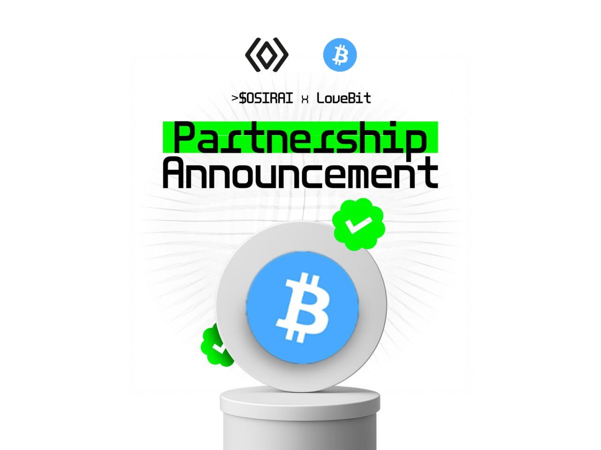 $OSIRAI x <a href="/lovebitofficial/">LoveBit</a> 

We are partnering with LoveBit, a purpose-driven Web3 project focused on building an ESG-aligned digital ecosystem — one that powers a decentralized kindness economy through community-led innovation.

By combining Osirium’s autonomous MCP