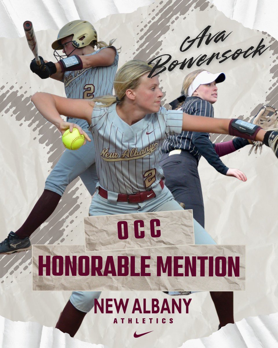 New Albany Softball (@naeaglesoftball) on Twitter photo Next up is <a href="/AvaBowersock/">Ava Bowersock</a>, she received Honorable Mention All-OCC! Ava had a great senior year and a great league season! Ava batted .333, had 9 hits, 4Rbi, and scored 6 runs all in league play. We will miss Ava very much and miss her leadership! But know she will do great things! Next up is <a href="/AvaBowersock/">Ava Bowersock</a>, she received Honorable Mention All-OCC! Ava had a great senior year and a great league season! Ava batted .333, had 9 hits, 4Rbi, and scored 6 runs all in league play. We will miss Ava very much and miss her leadership! But know she will do great things!
