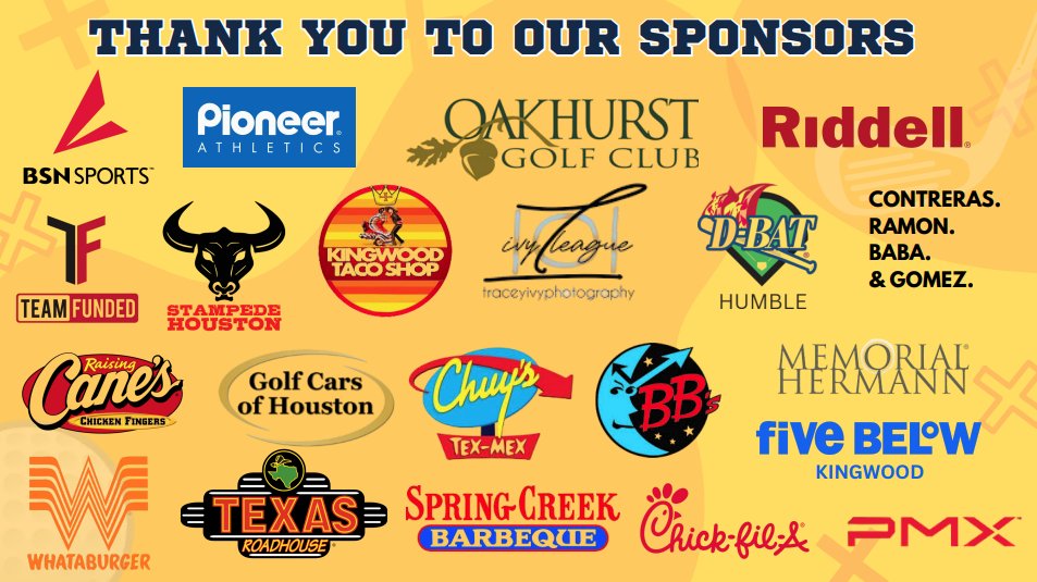 Humble ISD Athletics would like to thank the Sponsors and Supporters of our 2025 Coaches and Athletic Trainers Appreciation Golf Tournament.

This is just a small token of our appreciation to our Coaches and Trainers who devote themselves to their district, schools &amp; communities