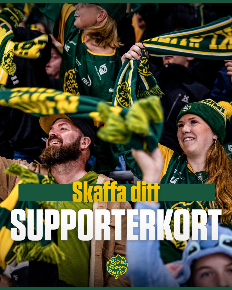 Du bidrar aktivt till stämningen på läktaren. Att flaggor och tifo skymmer sikten är inget problem – det är en del av upplevelsen.
Supporterkortet gäller samtliga matcher i grundserien och slutspelet, men kräver att du är medlem i Green Devils.

👉 secure.tickster.com/uw7njccry17tfp…