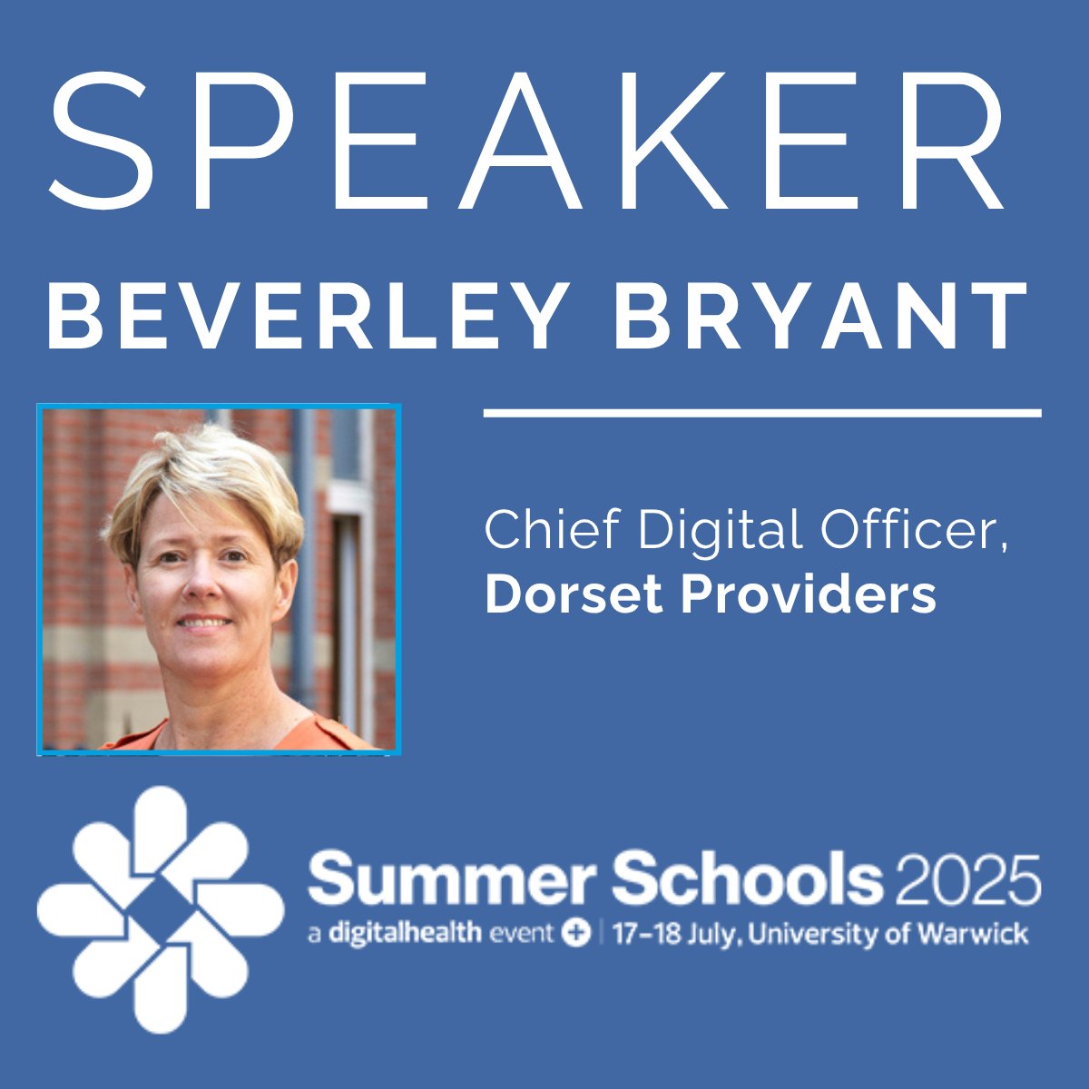 Digital Health Summer Schools (@dhsummerschools) on Twitter photo 📢 <a href="/Beverley_Bryant/">Beverley Bryant</a> is one the most high-profile #NHS digital leaders who is now leading digital for three Dorset NHS trusts. Learn from her experiences of leading London's largest digital transformation programme and taking on the national brief for digitising the NHS. #DHSS25 📢 <a href="/Beverley_Bryant/">Beverley Bryant</a> is one the most high-profile #NHS digital leaders who is now leading digital for three Dorset NHS trusts. Learn from her experiences of leading London's largest digital transformation programme and taking on the national brief for digitising the NHS. #DHSS25