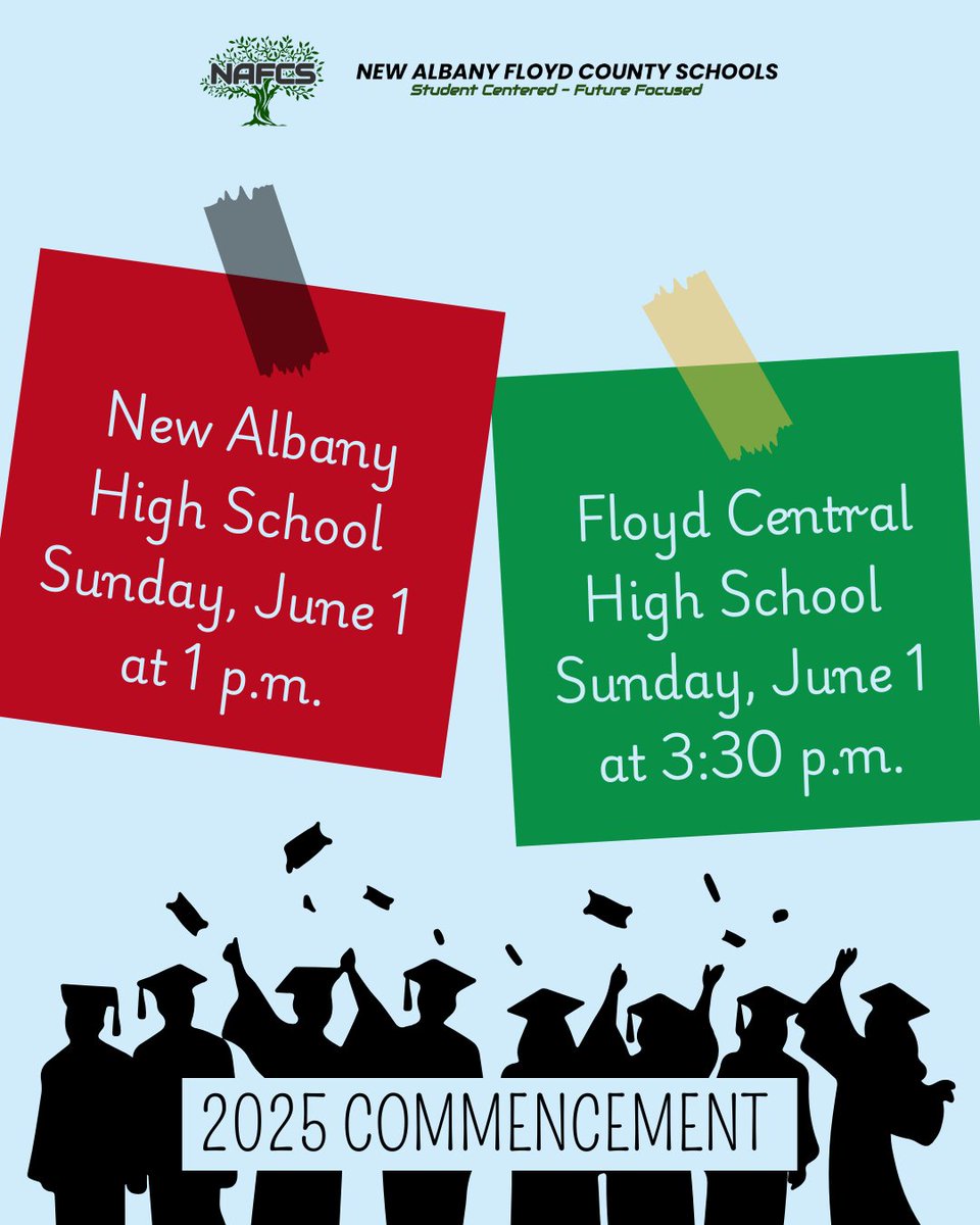 🎓🎉 Graduation Day is almost here! We’re getting ready to celebrate the Class of 2025 and all they’ve accomplished on Sunday, June 1. 

Tickets are required. Congratulations to all of our graduates! We can’t wait to cheer you on! 

#NAFCSuccess