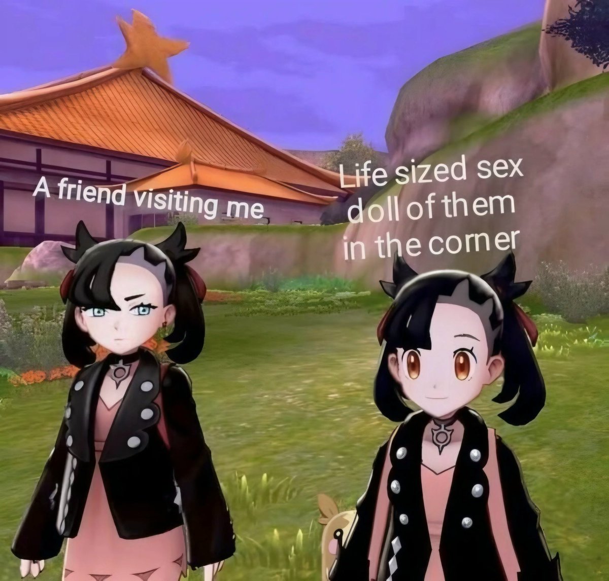 This is how I feel about the Mari, Davi, and Shondo dakimakuras in my  office