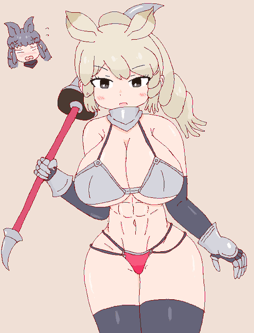 昔描いたのあった🦏👙 