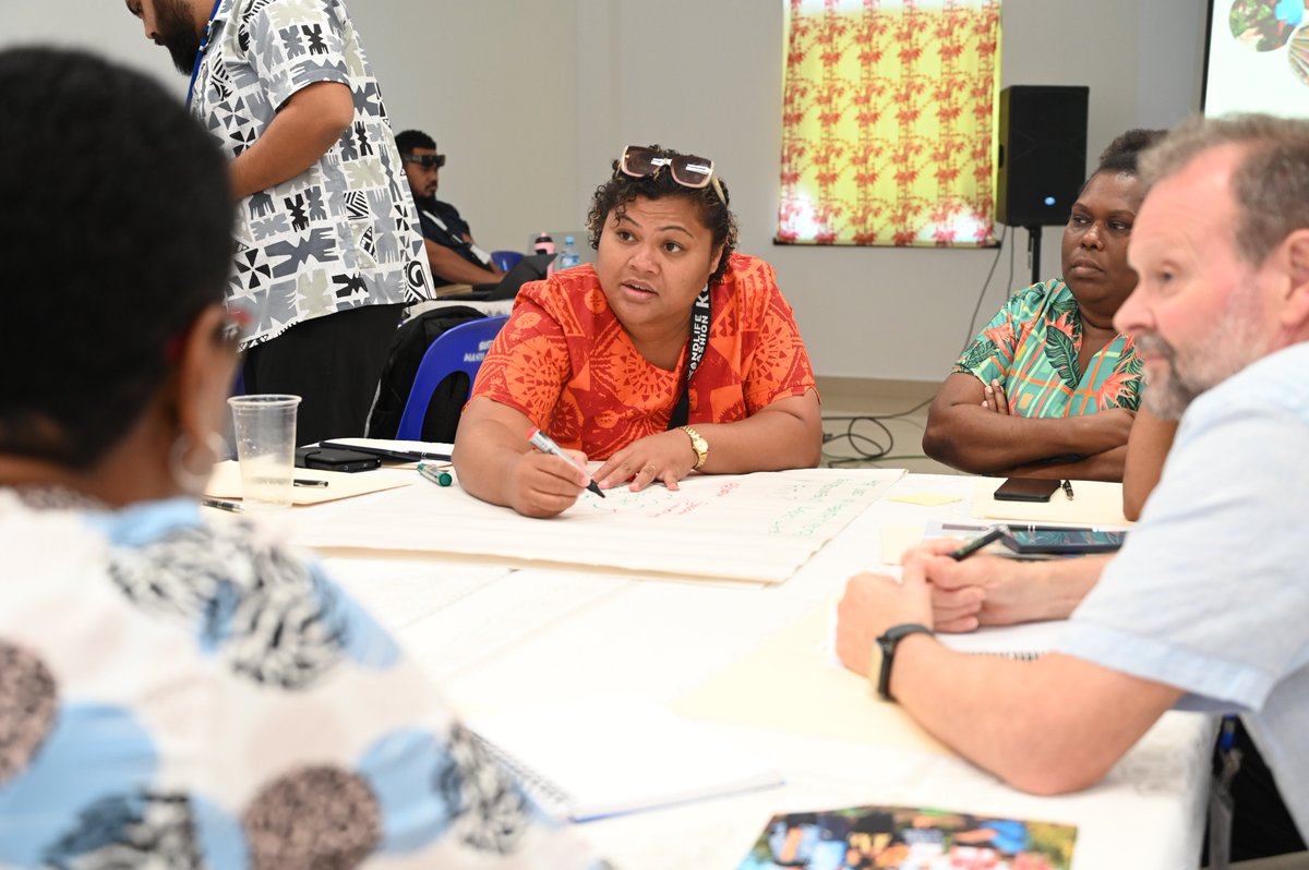 DikodaL's tweet photo. Thank you to all those that attended our side event entitled “From Farm to Policy: Partnering to Regenerate Pacific Food Environments for Resilience, Productivity, and Health” with @WorldVegCenter, @ACIARAustralia &amp; @CCoFiji – it was a great success! #PacificResearch https://t.co/l5TeOUPZcI