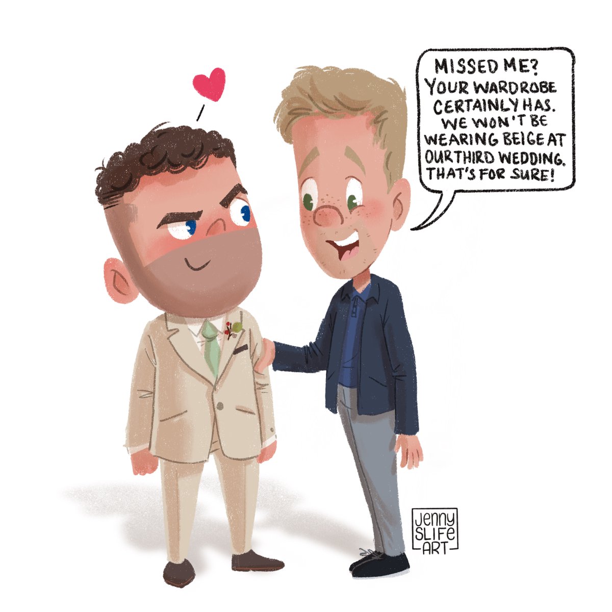 Little cartoon I drew after yesterday's episode. #robron #emmerdale