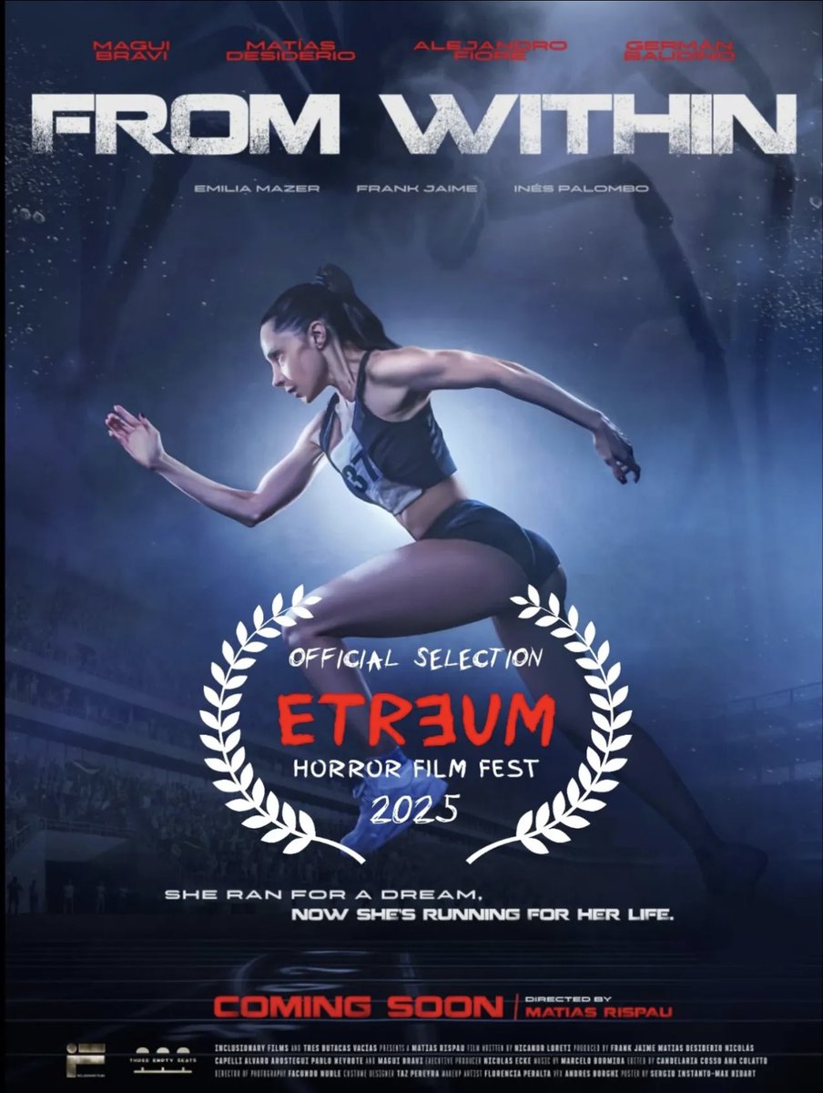 magdalenabravi's tweet photo. Qué bien ! @ETREUMFilmFest somos parte de la selección oficial! Felicidad total ! @Alefioreok @GermanBaudino #FROMWITHIN https://t.co/9bmipaPqW5
