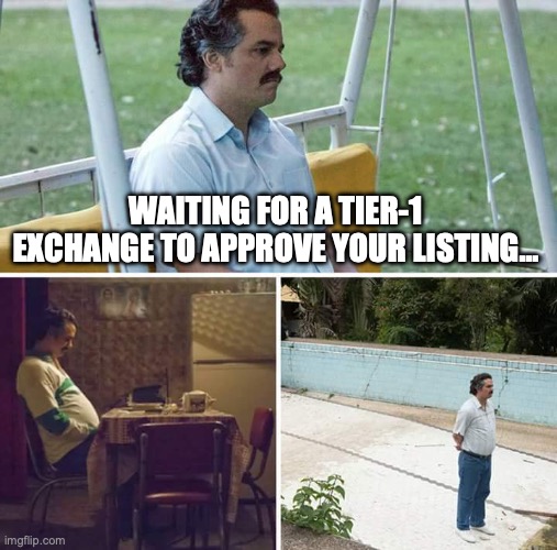 EarnBIT (@earnbit2) on Twitter photo Waiting for a Tier-1 CEX to approve your #tokenlisting...⌛ Meanwhile:
❌ Your devs quit 🙅
❌ Your community forgot you 🤦
❌ The bull run ended 😱
They ghosted you. We won’t. DM or email listing@earnbit.com
#tokenlaunch #cryptolisting #crypto #listing Waiting for a Tier-1 CEX to approve your #tokenlisting...⌛ Meanwhile:
❌ Your devs quit 🙅
❌ Your community forgot you 🤦
❌ The bull run ended 😱
They ghosted you. We won’t. DM or email listing@earnbit.com
#tokenlaunch #cryptolisting #crypto #listing