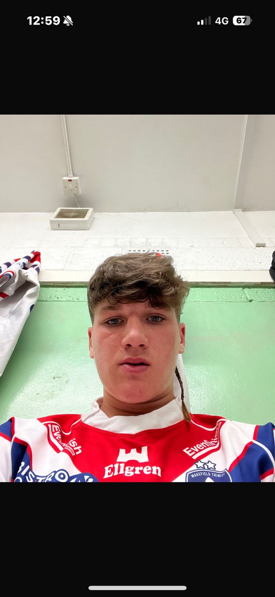 Felt so proud yesterday Alfie playing for Wakefield Aspire team only been training once for them and got two try’s  in his first game ❤️😊 love you son ❤️