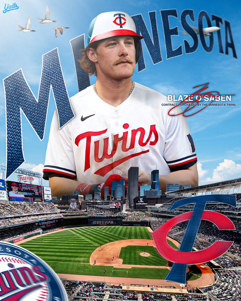 Florence Y’alls (@florence_yalls) on Twitter photo We are thrilled to announce that our Speedster, Blaze O'Saben, has had his contract purchased by the <a href="/Twins/">Minnesota Twins</a> Organization.
We wish Blaze nothing but the best as he continues his baseball career at the next level ❤️ We are thrilled to announce that our Speedster, Blaze O'Saben, has had his contract purchased by the <a href="/Twins/">Minnesota Twins</a> Organization.
We wish Blaze nothing but the best as he continues his baseball career at the next level ❤️