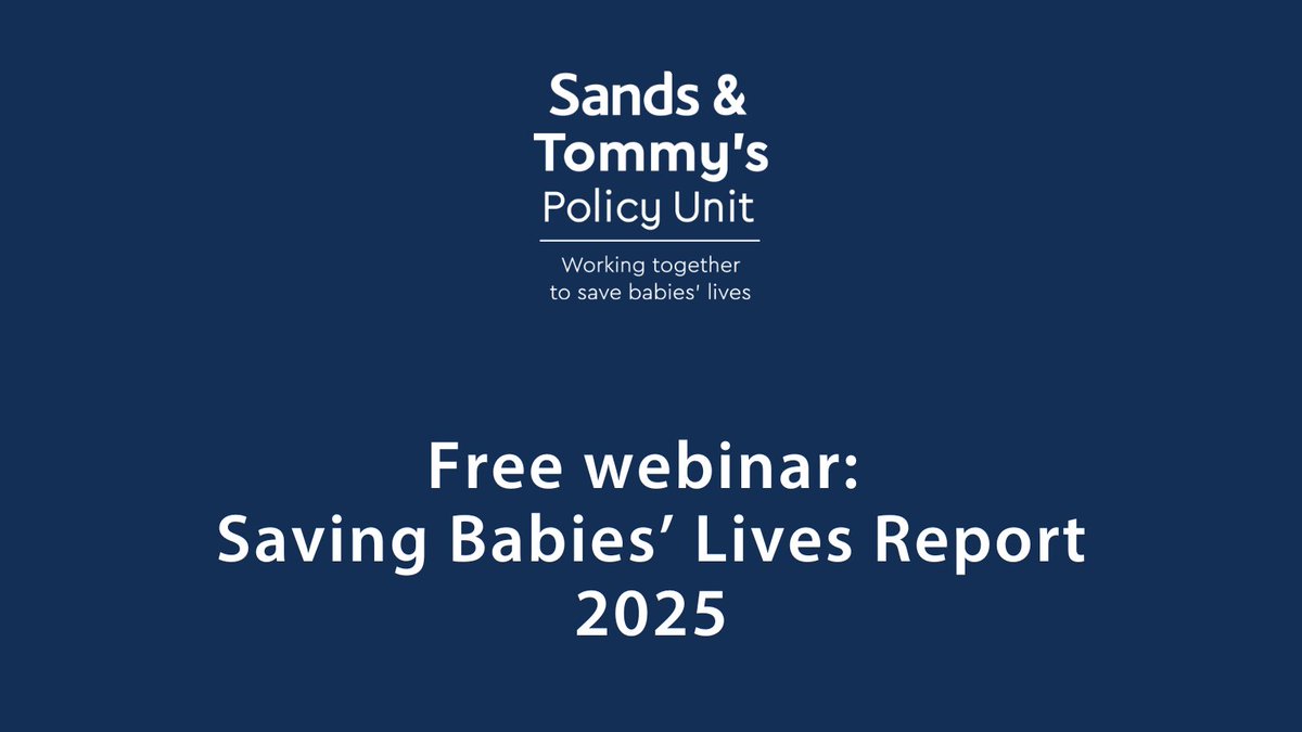 Sands - baby loss charity 💙🧡 (@sandsuk) on Twitter photo Don’t miss the <a href="/SandsUK/">Sands - baby loss charity 💙🧡</a> and @Tommys Joint Policy Unit webinar coming up next week. We’ll be covering our latest report on the scale of #PregnancyLoss and #BabyLoss across the UK
📅 Thursday 5 June
⌚ 1-2pm
➡️ bit.ly/43hxYHf Don’t miss the <a href="/SandsUK/">Sands - baby loss charity 💙🧡</a> and @Tommys Joint Policy Unit webinar coming up next week. We’ll be covering our latest report on the scale of #PregnancyLoss and #BabyLoss across the UK
📅 Thursday 5 June
⌚ 1-2pm
➡️ bit.ly/43hxYHf