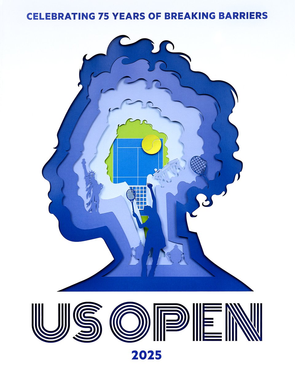 usopen's tweet image. Introducing the 2025 US Open theme art celebrating 75 years of Althea Gibson breaking the color barrier.
Check out the story here ➡️ bit.ly/4mCpOAF