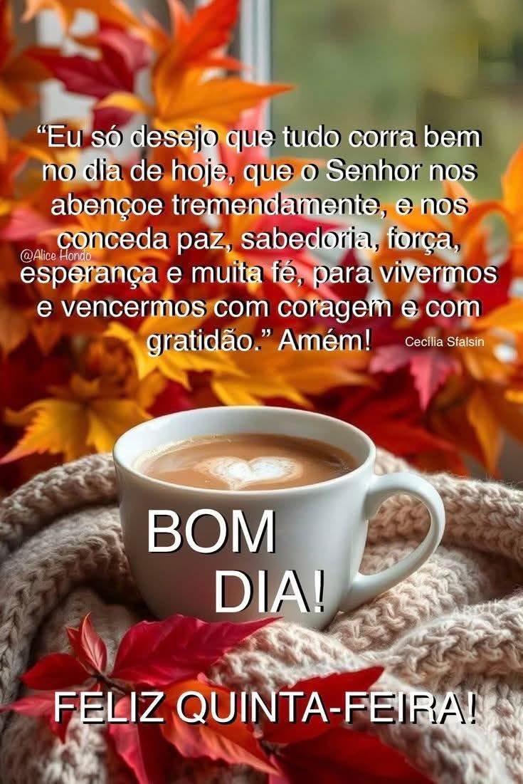 Bom dia queridos amigos! Uma excelente quinta-feira 🙌🥰