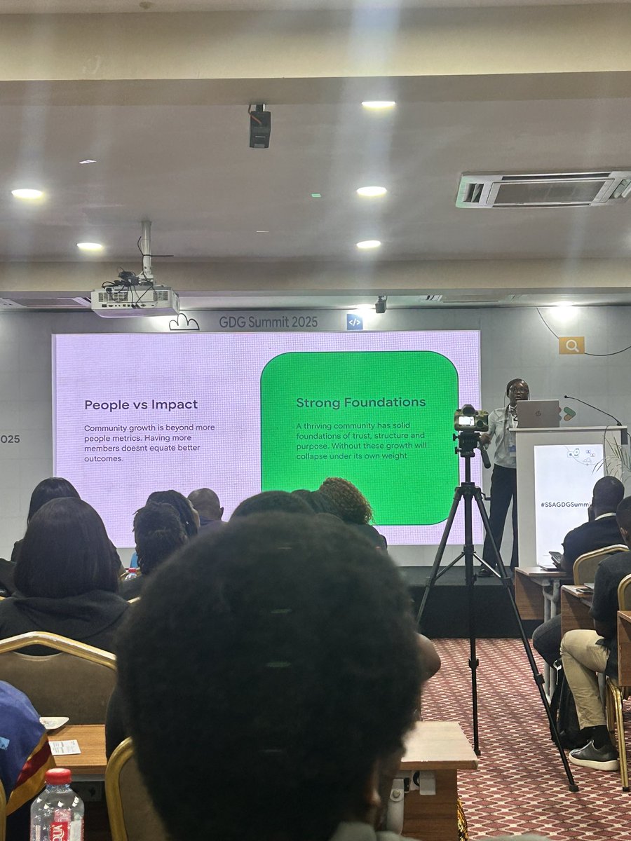Codebug_'s tweet image. How it’s going so far!

From panel sessions on “Scaling technical workshops”, to lightning talks on community growth and “Best practices for managing GDGs”. It’s been beautifully thought provoking!🔥

Not to forget the breakfast 😇

@gdgowerri 
@googledevgroups
#SSAGDGSummit25