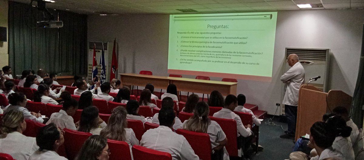 La formación de residentes en la especialidad de oftalmología es de nuestras premisas fundamentales.
<a href="/MINSAPCuba/">Ministerio de Salud Pública de Cuba</a> 
<a href="/InfomedCuba/">InfomedCuba 🇨🇺</a> 
<a href="/CubaesSalud/">CubaesSalud</a>