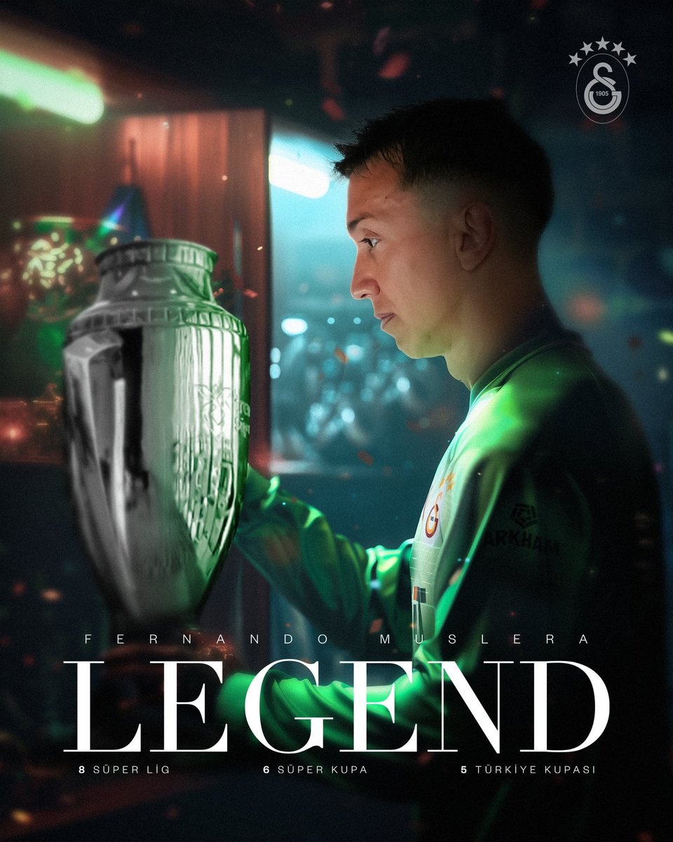 Yaşattıgın nice güzel şampiyonluklar ve katkıların için sana sonsuz teşekkür ederiz kaptan. Her zaman kalbimizdesin🙏🧡❤️⭐️⭐️⭐️⭐️⭐️ #kaptan #muslera #efsane #Legends #Galatasaray