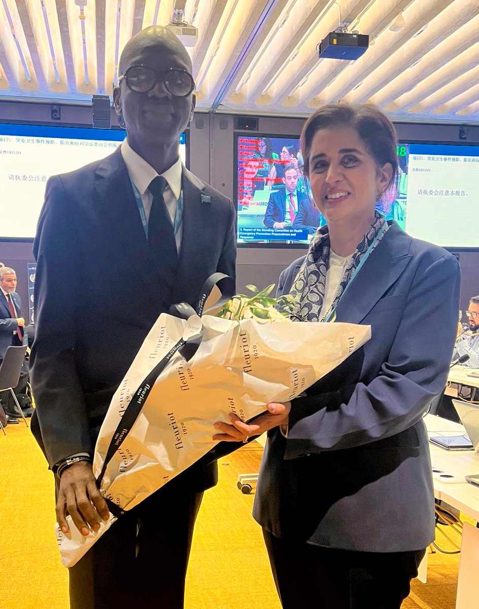 HananBalkhyحنان بلخي (@hananbalkhy) on Twitter photo Congratulations <a href="/ProfJanabi/">Prof. Mohamed Janabi</a> for being appointed by the <a href="/WHO/">World Health Organization (WHO)</a> Executive Board as Regional Director of <a href="/WHOAFRO/">WHO African Region</a> following the nomination of the Region’s Member States. It was a pleasure meeting you during #WHA78 and learning more about your plans and ambitions for the African Congratulations <a href="/ProfJanabi/">Prof. Mohamed Janabi</a> for being appointed by the <a href="/WHO/">World Health Organization (WHO)</a> Executive Board as Regional Director of <a href="/WHOAFRO/">WHO African Region</a> following the nomination of the Region’s Member States. It was a pleasure meeting you during #WHA78 and learning more about your plans and ambitions for the African