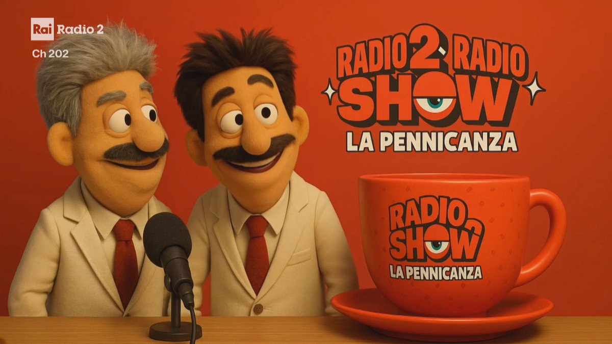 Rai Radio2 (@rairadio2) on Twitter photo In diretta ORA “Radio2 Radio Show La Pennicanza” con <a href="/Fiorello/">Rosario Fiorello</a> e <a href="/fabriggio/">Fabrizio Biggio</a>... su Rai Radio2
Su <a href="/raiplaysound/">RaiPlay Sound</a> 📻 bit.ly/AscoltaRadio2
In tv sul canale 202 e su <a href="/RaiPlay/">RaiPlay</a> 🖥️ bit.ly/GuardaCheRadio In diretta ORA “Radio2 Radio Show La Pennicanza” con <a href="/Fiorello/">Rosario Fiorello</a> e <a href="/fabriggio/">Fabrizio Biggio</a>... su Rai Radio2
Su <a href="/raiplaysound/">RaiPlay Sound</a> 📻 bit.ly/AscoltaRadio2
In tv sul canale 202 e su <a href="/RaiPlay/">RaiPlay</a> 🖥️ bit.ly/GuardaCheRadio