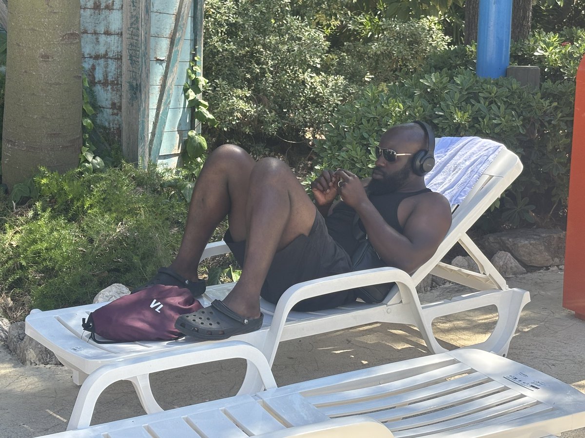 Mr Lwanga enjoying some down time