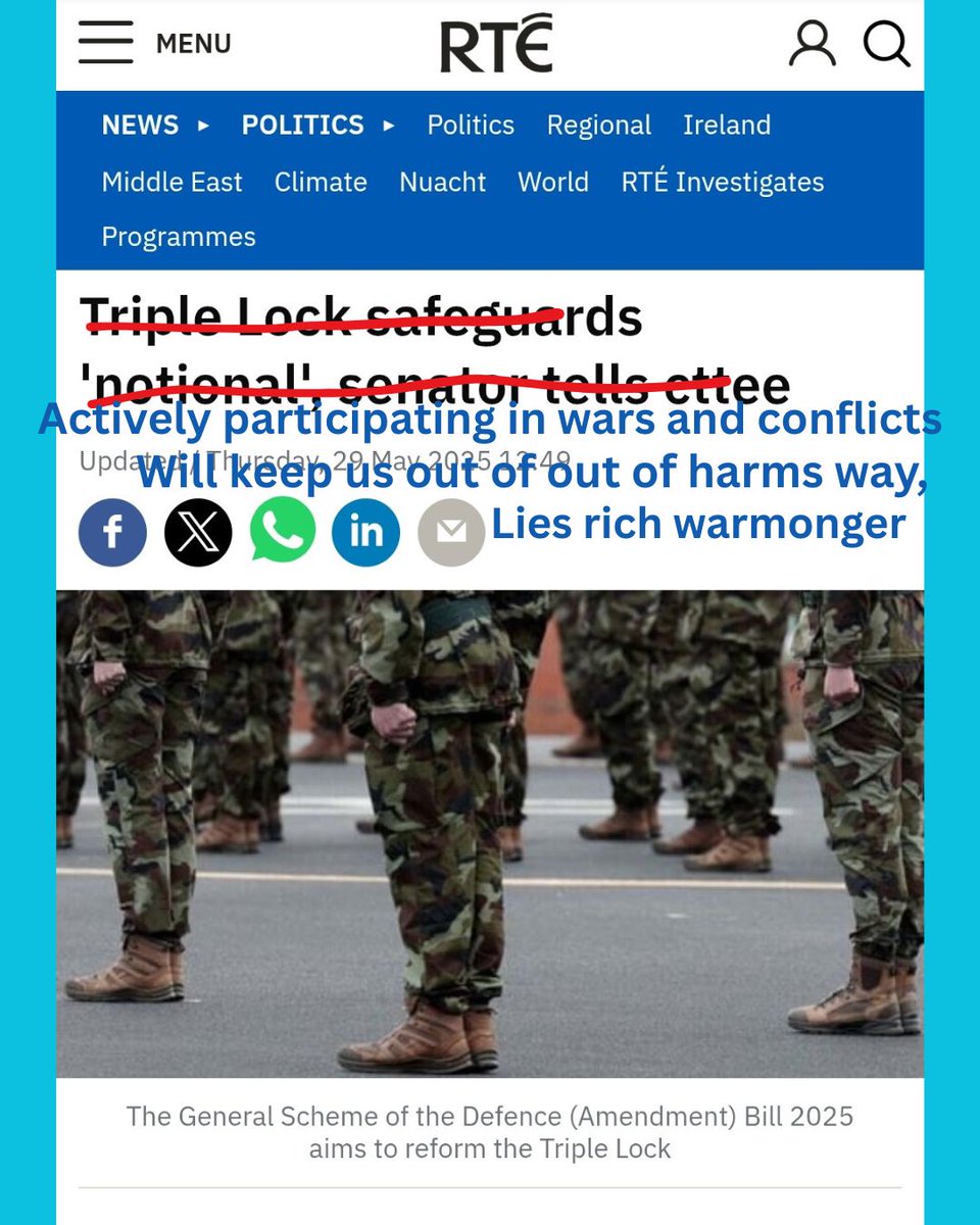 Save Irish Neutrality! Save the Triple Lock! Invest in services for the public, not private arms companies!