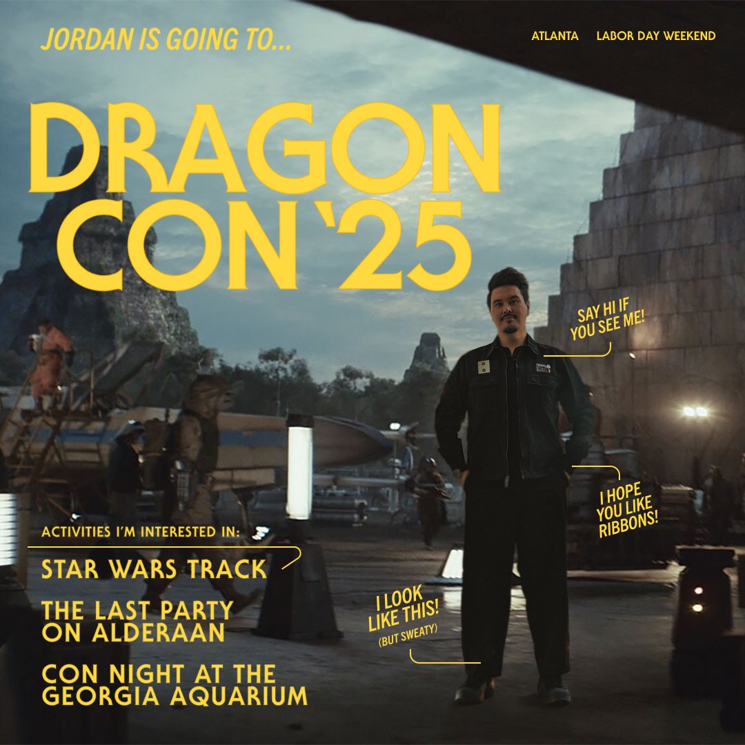theastralj's tweet image. we're less than 100 days out from #dragoncon and i need a win. are you a jedi: survivor cosplayer? do you enjoy video game UI? do you dream of a ribbon stack that could touch the floor? let's meet