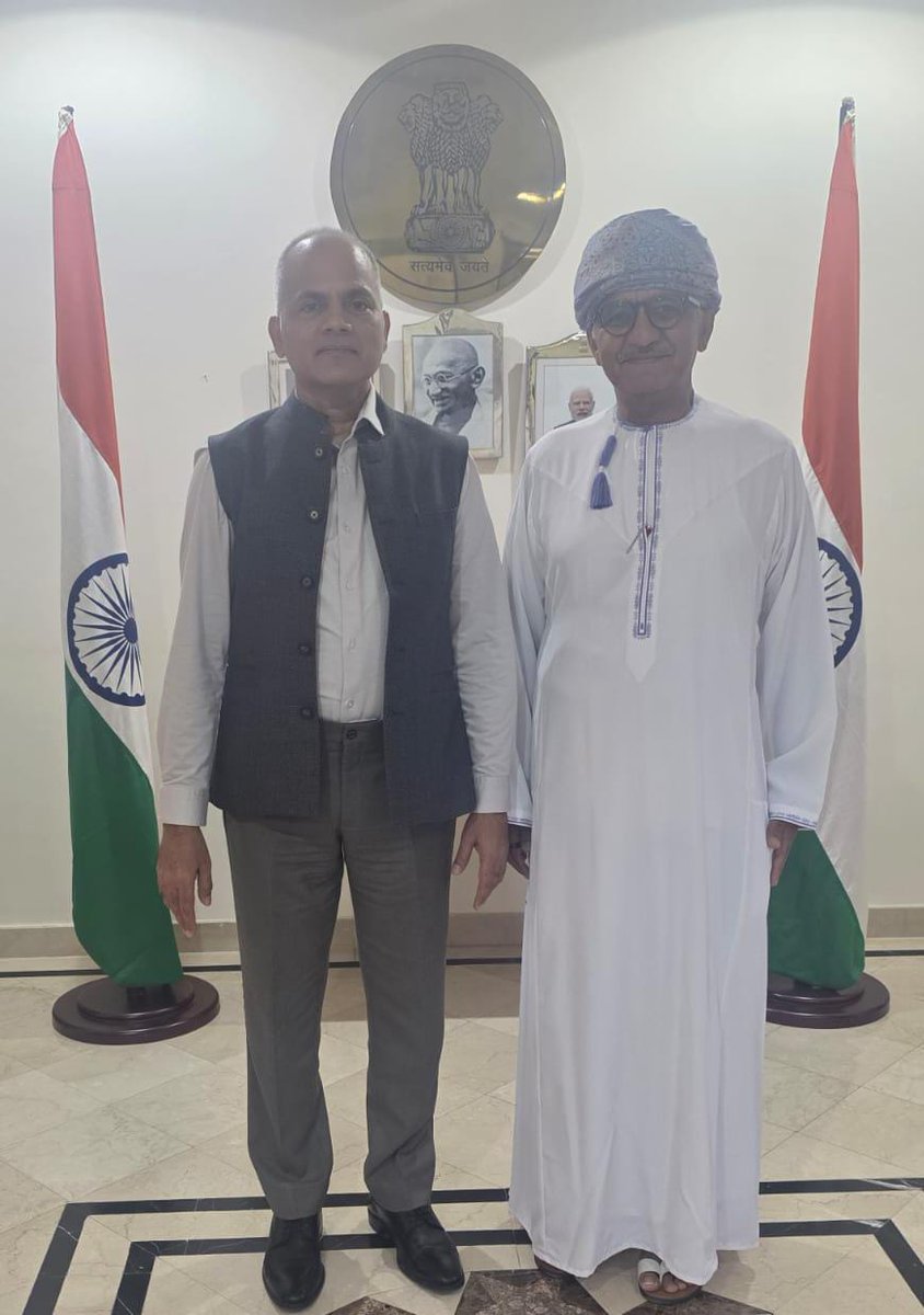 India in Oman (Embassy of India, Muscat) (@indemb_muscat) on Twitter photo Col. Dr. R. Narayan, Consultant & Chief, Dept. of Orthopaedics & Trauma, and Sports Injury Expert at Inspire Consulting Services, met with <a href="/AmbGVSrinivas/">gv srinivas</a> for an insightful exchange on sports medicine and trauma care. Col. Dr. R. Narayan, Consultant & Chief, Dept. of Orthopaedics & Trauma, and Sports Injury Expert at Inspire Consulting Services, met with <a href="/AmbGVSrinivas/">gv srinivas</a> for an insightful exchange on sports medicine and trauma care.