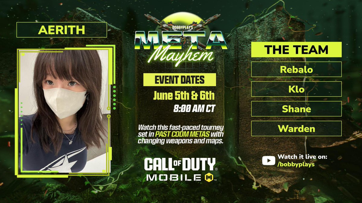 Moving from rank reset onto bigger things! Tune in on june 5th/6th and watch me ANAL other teams alongside of my fellow warriors <a href="/Axrith/">Aerith</a> <a href="/ShaneCODM/">Shane</a> <a href="/ElevatekLo/">Elevate_kLö</a> @ GODLIKE WARDEN 🗿🗿⚾️✊🐖 #CODMMetaMayhem #AMPd #PlayCODMobile