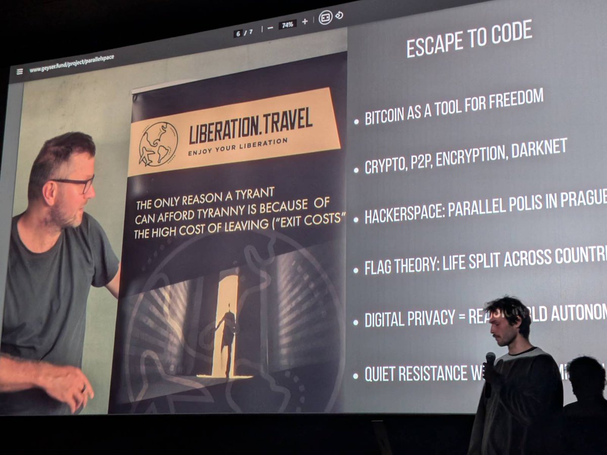 Martin Piga (@pigson_m) on Twitter photo It was a wonderful weekend at <a href="/bitcoinfilmfest/">Bitcoin FilmFest 🎞️ 🐇</a>. I presented PARALLEL SPACE, pitched it, and led a workshop about the editor’s role in documentaries. Big thanks to the amazing organizers and everyone who joined!
Learn more, watch the teaser, and support us: geyser.fund/project/parall… It was a wonderful weekend at <a href="/bitcoinfilmfest/">Bitcoin FilmFest 🎞️ 🐇</a>. I presented PARALLEL SPACE, pitched it, and led a workshop about the editor’s role in documentaries. Big thanks to the amazing organizers and everyone who joined!
Learn more, watch the teaser, and support us: geyser.fund/project/parall…