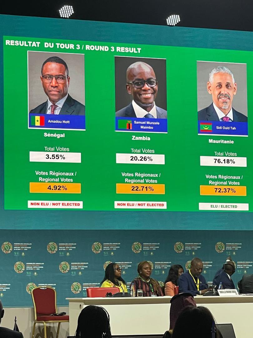 BREAKING: Mauritania’s Sidi Ould Tah elected ninth president of the African Development Bank Group to succeed Akinwumi Adesina in September