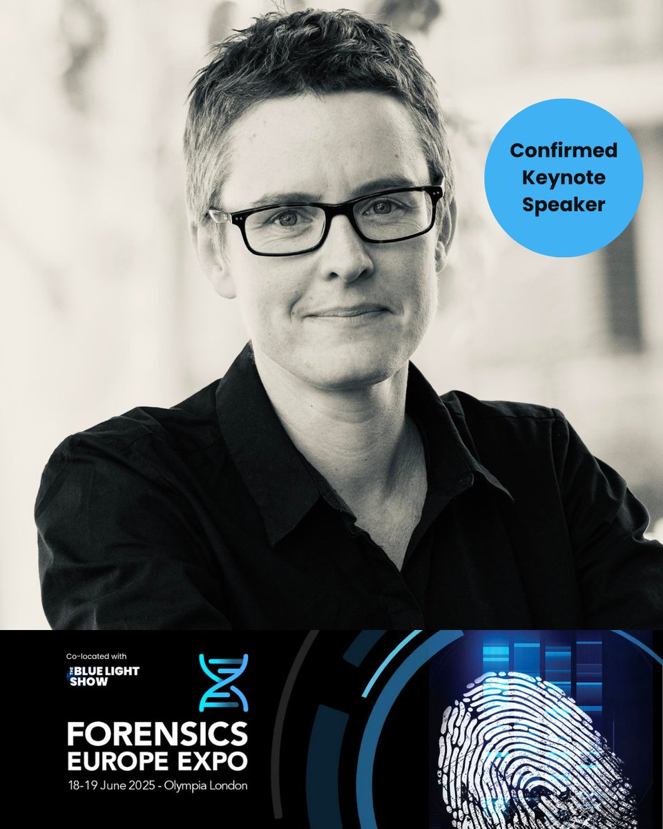 ⭐️ Forensic Europe Expo 2025: Jo Millington Confirmed Keynote Speaker

Join us at Olympia London, co-located with The Blue Light Show.

Register now and advance your forensic expertise: lnkd.in/diJ4U5bF

View the full programme here: lnkd.in/e6N99gKW