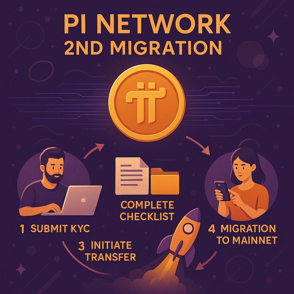 Dr. Nicolas Kokkalis (@drnicolas_) on Twitter photo π¨ PI NETWORK 2ND MIGRATION HAS BEGUN! ππ
The road to Mainnet is open β are YOU ready to move your Pi? π₯
π Migration Steps:
1οΈβ£ Submit KYC β Verify your identity to unlock access
2οΈβ£ Complete the Checklist β Secure your wallet, lockup settings & more
3οΈβ£ Initiate Transfer β π¨ PI NETWORK 2ND MIGRATION HAS BEGUN! ππ
The road to Mainnet is open β are YOU ready to move your Pi? π₯
π Migration Steps:
1οΈβ£ Submit KYC β Verify your identity to unlock access
2οΈβ£ Complete the Checklist β Secure your wallet, lockup settings & more
3οΈβ£ Initiate Transfer β