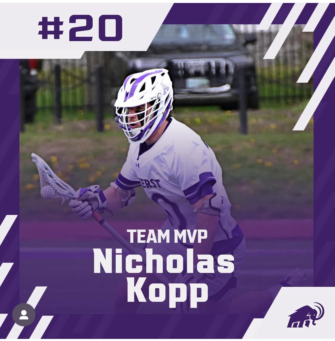 Congrats to Nicholas Kopp ’21 on another All-American selection and for a remarkable career at Amherst.