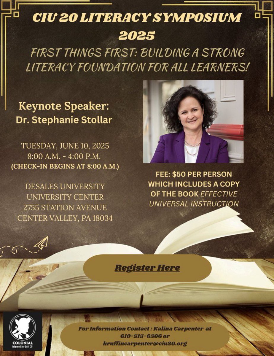 Last day to register! We hope you can join us. docs.google.com/forms/d/e/1FAI… <a href="/ColonialIU20/">Colonial Intermediate Unit 20</a> <a href="/sstollar6/">Stephanie Stollar</a>