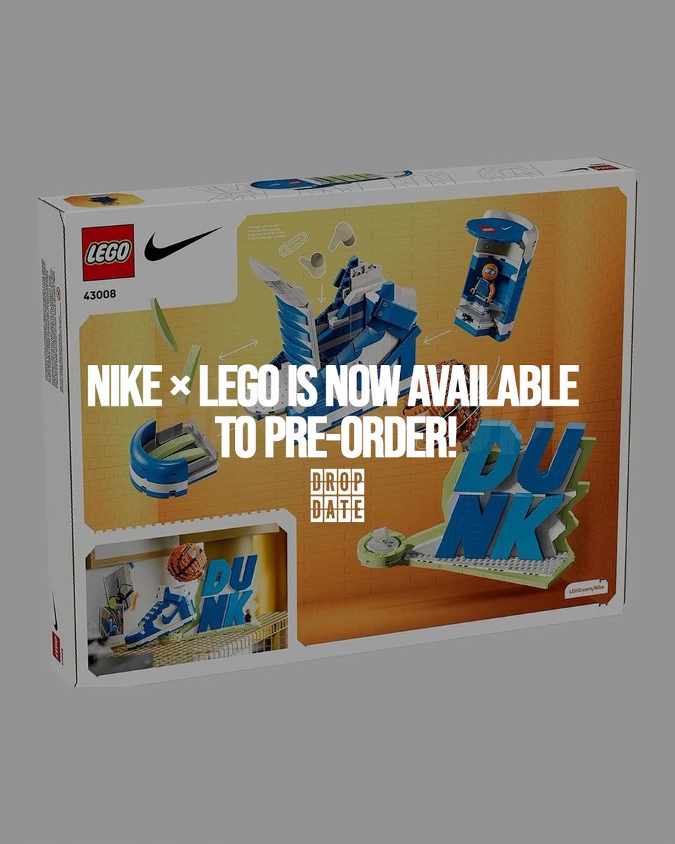 Tap to Pre-Order your Nike x Lego Box set - dropd.at/er023K