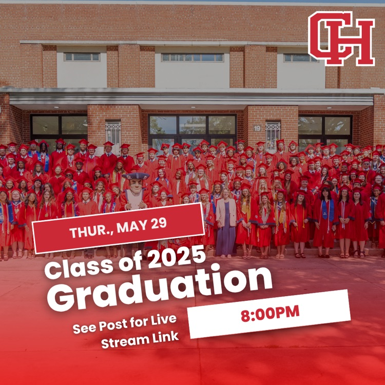 Join us at 8:00pm tonight at the Colonial Heights Athletic Stadium (515 Conduit Road) to celebrate the accomplishments and graduation of the Class of 2025.

If you are unable to attend, you can tune into the live stream link below!

youtube.com/live/wTCTcygP4…