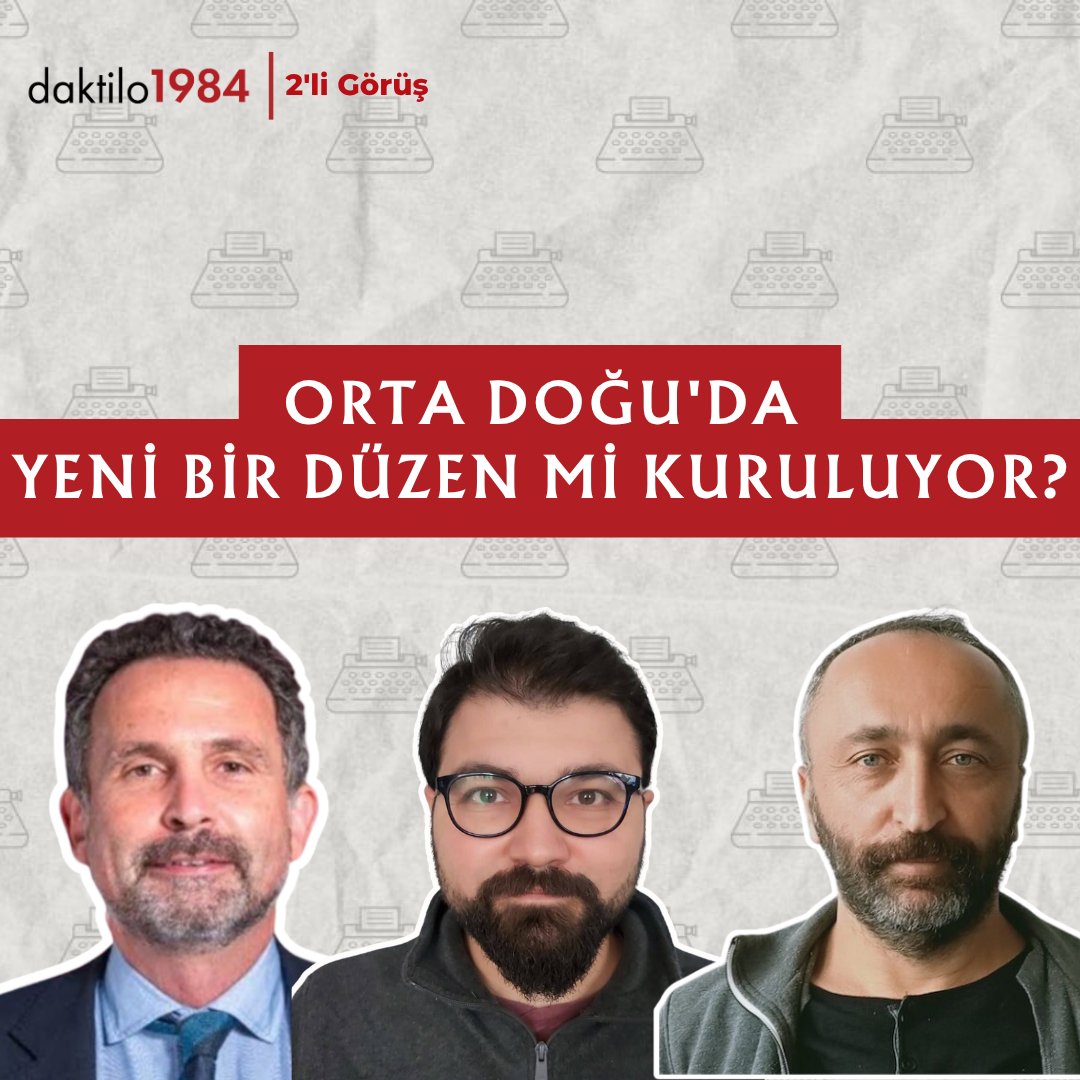 Daktilo1984 (@daktilo1984) on Twitter photo 🔔2’li Görüş’ün yeni bölümünde Dr. Bahadır Çelebi (<a href="/Bahadircelebi7K/">Bahadır Çelebi</a>) konukları Prof. Dr. Ömer Taşpınar (<a href="/otaspinar/">Omer Taspinar</a>) ve Dr. Birol Başkan ile Orta Doğu'da değişen dengeleri ve Türkiye-Suudi Arabistan yakınlaşmasını konuşuyor.
📅 Bugün ⏰ 19.30'da!
📹 youtube.com/live/kGrPxEo8e… 🔔2’li Görüş’ün yeni bölümünde Dr. Bahadır Çelebi (<a href="/Bahadircelebi7K/">Bahadır Çelebi</a>) konukları Prof. Dr. Ömer Taşpınar (<a href="/otaspinar/">Omer Taspinar</a>) ve Dr. Birol Başkan ile Orta Doğu'da değişen dengeleri ve Türkiye-Suudi Arabistan yakınlaşmasını konuşuyor.
📅 Bugün ⏰ 19.30'da!
📹 youtube.com/live/kGrPxEo8e…