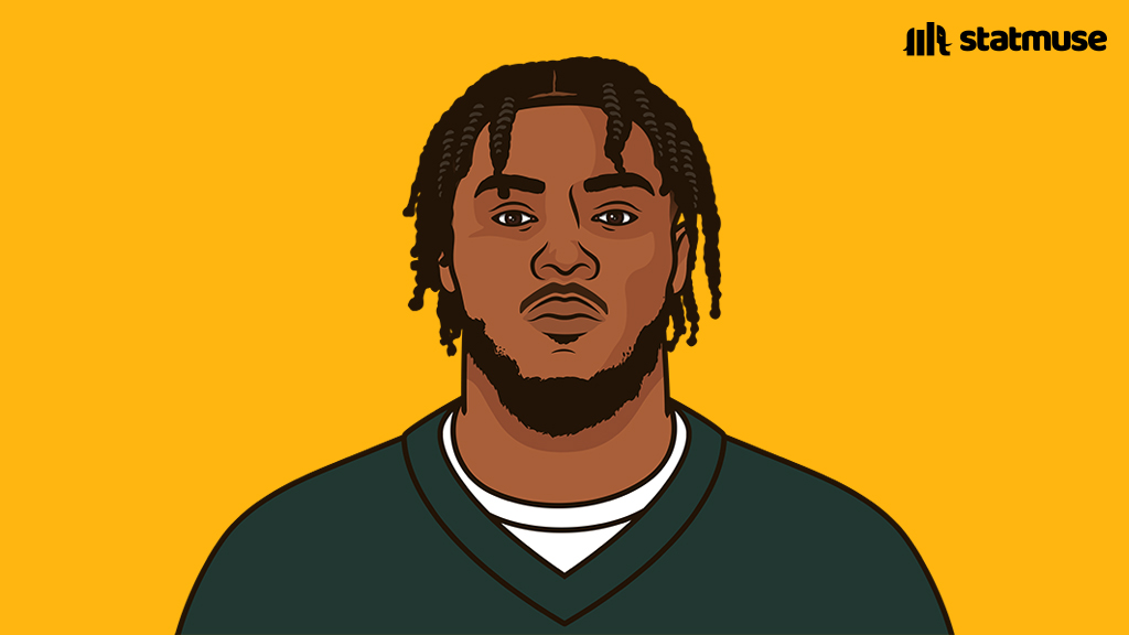 Josh Jacobs over his last 1,000 touches:

3,787 rushing yards
1,038 receiving yards

The only player with 3,000+ rushing yards and 1,000+ receiving yards in that span.