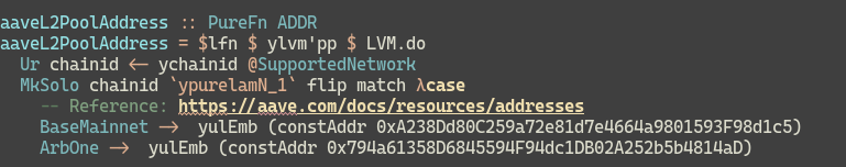 yolc_dev's tweet image. Pattern matching on locally-declared supported networks: