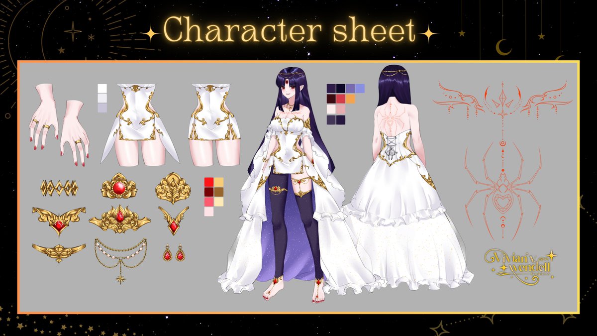 vvee_vivian's tweet image. ♦️ Vivian V. Character Sheet ♦️
Heiress of the Fates 🧵∞✂️𓍯𓂃
ทายาทของเทพีแห่งโชคชะตา
∞ Hashtag 𓍯𓂃
📽️Live : #VivianTHEFATEs
💋Tallk&Meme : #ถักทอโชคชะตา
🎙️Sing : #ViviGoddessSING
🔮Divination : #Vivi_FATUM
🖼️Fanart : #ViviwithFA #ViviNSFW
|#VtuberTH |#วีทูปเบอร์|