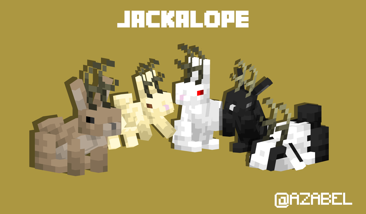 JACK-A-LOPE 🐇

#Minecraft #Blockbench #pixelart #Cryptids #Jackalope