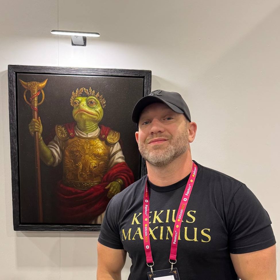Absolutely blown away by the Kekius Maximus community. They interviewed me, did their best to share the painting with Elon, and then came to see it in person 🔥⚔️

Thanks to everyone who sent me pics — you are the best! 

Today’s the last day Pepeus Flamel will be available 🚨