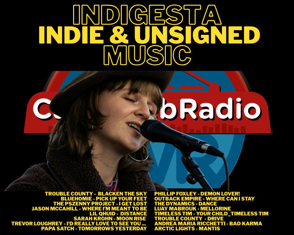 Catorweb radio (@catorwebradio) on Twitter photo #NowPlaying #Indigesta
<a href="/CountyTrouble/">Trouble County</a>
<a href="/Bluehomie/">Bluehomie</a>
<a href="/markpszenny1/">Mark Pszenny</a>
#JasonMcCahill
#LilQhuid
#SarahKrohn
#TrevorLoughrey
<a href="/papasatch52159/">Papasatch</a>
<a href="/foxleyinfo/">Phillip Foxley</a>
#OutbackEmpire #PaulFray
#TheDynamics
#LuayMabrouk
#TimelessTim
<a href="/CountyTrouble/">Trouble County</a>
<a href="/AndMaRicchetti/">Andrea Maria Ricchetti</a>
<a href="/ArcticLightsC/">Arctic Lights</a> #NowPlaying #Indigesta
<a href="/CountyTrouble/">Trouble County</a>
<a href="/Bluehomie/">Bluehomie</a>
<a href="/markpszenny1/">Mark Pszenny</a>
#JasonMcCahill
#LilQhuid
#SarahKrohn
#TrevorLoughrey
<a href="/papasatch52159/">Papasatch</a>
<a href="/foxleyinfo/">Phillip Foxley</a>
#OutbackEmpire #PaulFray
#TheDynamics
#LuayMabrouk
#TimelessTim
<a href="/CountyTrouble/">Trouble County</a>
<a href="/AndMaRicchetti/">Andrea Maria Ricchetti</a>
<a href="/ArcticLightsC/">Arctic Lights</a>