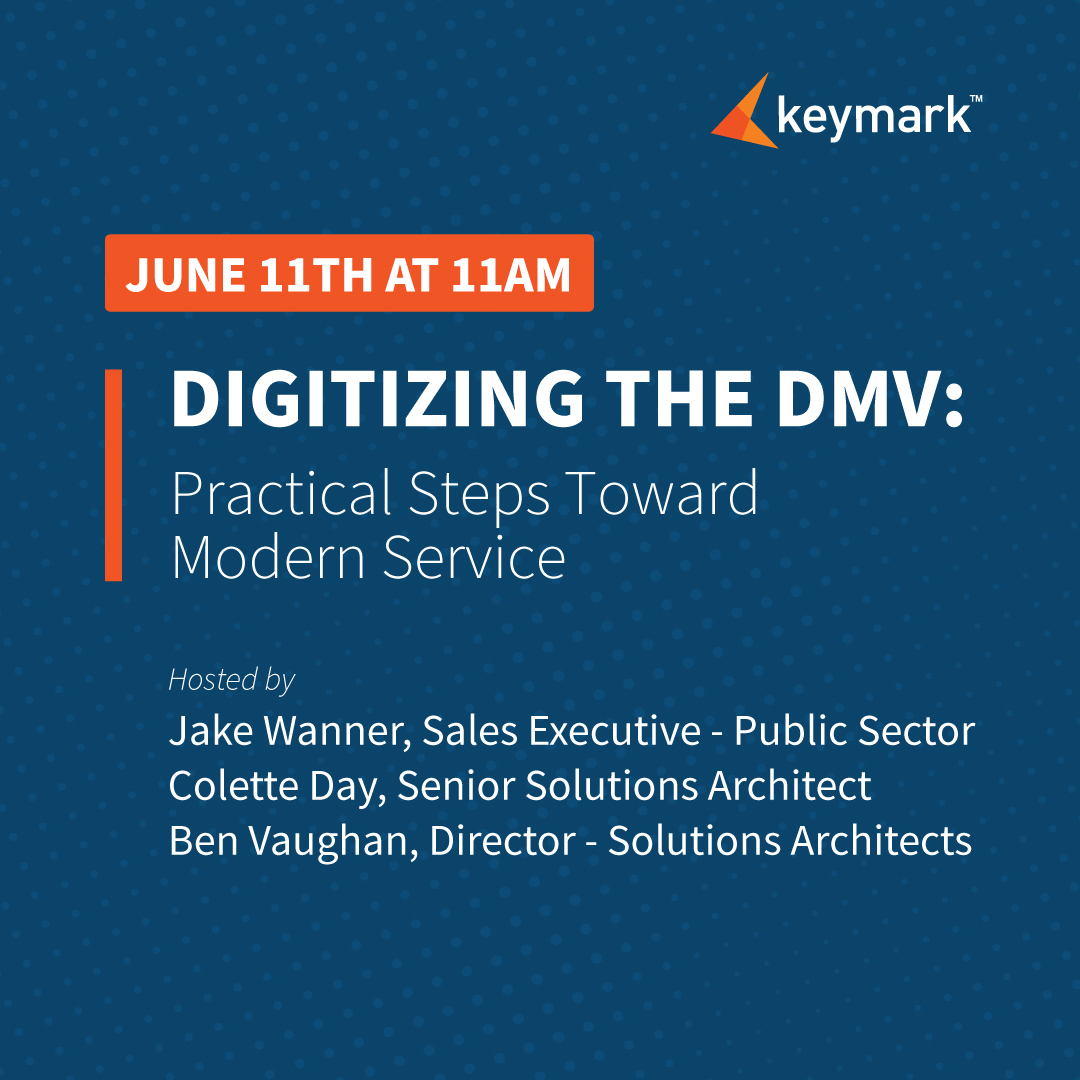 KeyMarkInc's tweet image. DMV workflows stuck in the past?

Join KeyMark to see how intelligent capture and automation can transform Driver and Vehicle Services and deliver a better constituent experience.

Register Here: hubs.li/Q03pHjM-0

#DMV #GovTech #Automation #teamkeymark