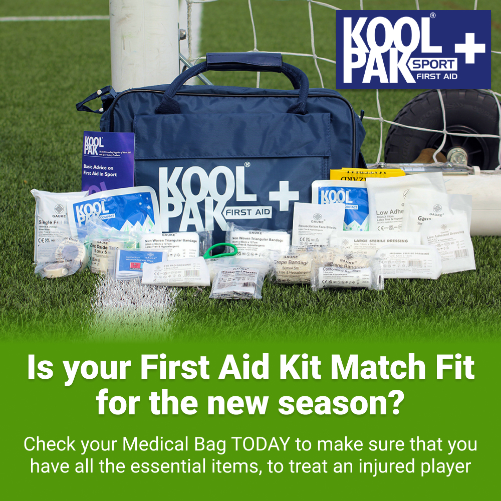 Looking to restock your first aid kit ahead of 2025/26? 🚑

If so, our partners at <a href="/KoolpakUK/">Koolpak</a> have some special discounted prices available to affiliated clubs.

👉 bit.ly/3UdLlDZ