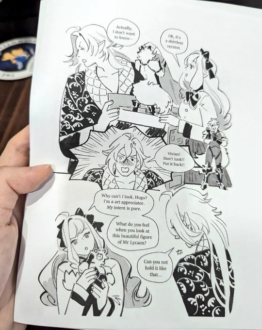 made a free paper for cafkl about hugo buying (the wrong) lycaon figure. Ill post it later sry im v tired 