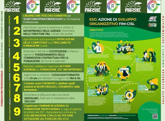 Decalogo FIM-Cisl per la Formazione Professionale e Decalogo Fim-Cisl per la Sostenibilità ⁦<a href="/nobis_max/">massimiliano nobis</a>⁩ ⁦<a href="/valeriodalo78/">Valerio D'Alò</a>⁩ ⁦<a href="/ArsieniB/">Arsieni Barbara</a>⁩ presentati oggi 29-5-2025 al Congresso Nazionale Fim-Cisl di Napoli presso la Città della Scienza